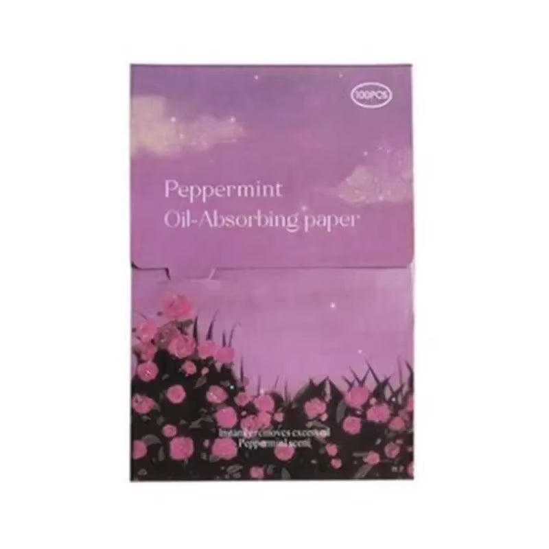 100Pcs/Box Face Oil Blotting Paper Protable Matting Face Wipes Facial Cleanser Oil Control Oil-Absorbing Face Cleaning Tools New