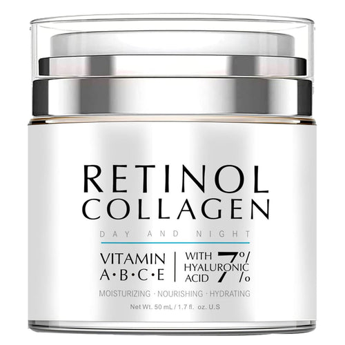 Night Cream Face Moisturizer with Retinol, Collagen, Niacinamide 10%, anti Wrinkle Face Cream, Made in USA, Retinol Cream for Face, anti Aging Face Cream, Face Moisturizer for Women, 1.7Oz